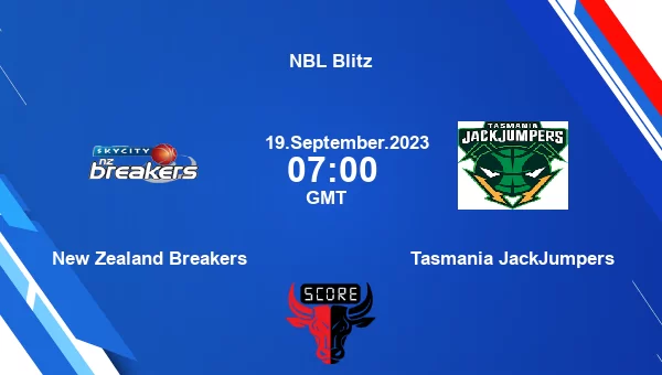 tasmania jackjumpers vs new zealand breakers live score