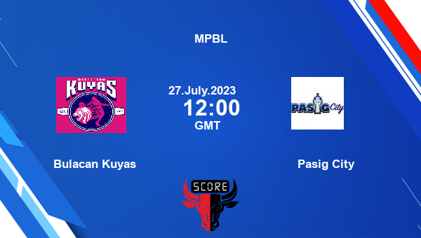 Bulacan Kuyas vs Pasig City livescore, Match events BUK vs PC, MPBL, tv info