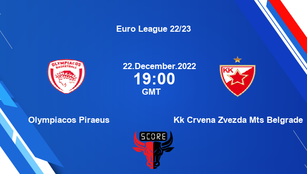 Olympiacos Piraeus vs Crvena Zvezda mts Belgrade 27 January 2022 11:00