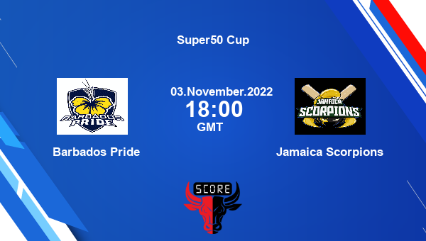 BAR vs JAM live score, Barbados Pride vs Jamaica Scorpions live Match 8 List A, Super50 Cup