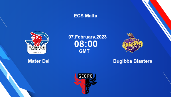 MTD vs BB live score, Mater Dei vs Bugibba Blasters live Match 33 T10, ECS  Malta