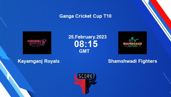 KR vs SF live score, Kayamganj Royals vs Shamshwadi Fighters live Match 15 T10, Ganga Cricket Cup T10