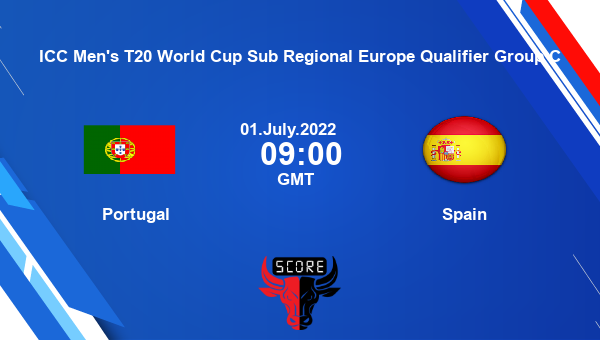 PORT vs ESP live score, Portugal vs Spain live Group 2 T20I, ICC Men’s T20 World Cup Sub Regional Europe Qualifier Group C