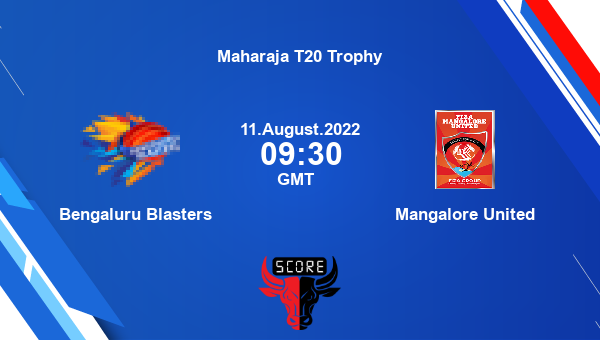 BB vs MLORE live score, Bengaluru Blasters vs Mangalore United live 9th Match T20, Maharaja T20 Trophy