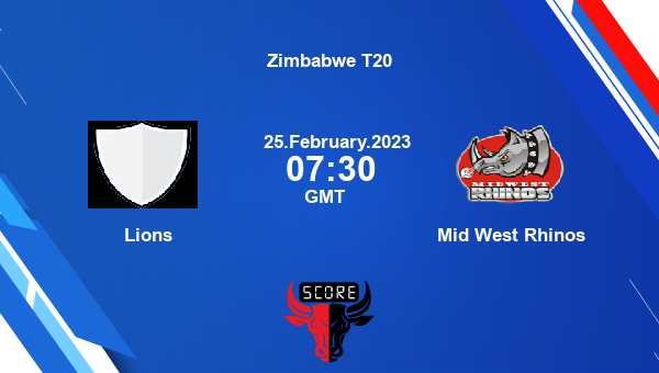 LIO vs RHINO live score, Lions vs Mid West Rhinos live Match 13 T20