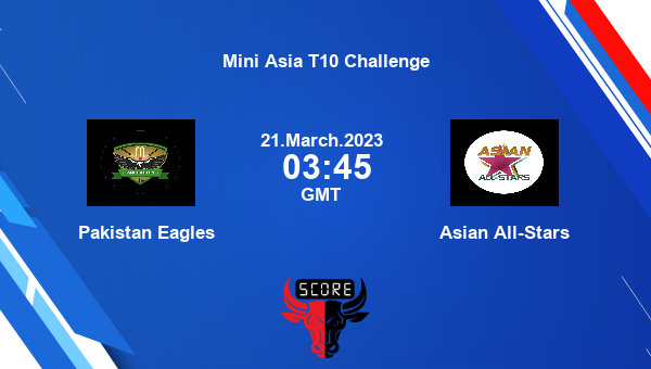 PKE vs AAS live score, Pakistan Eagles vs Asian All-Stars live Match 8 T10, Mini Asia T10 Challenge