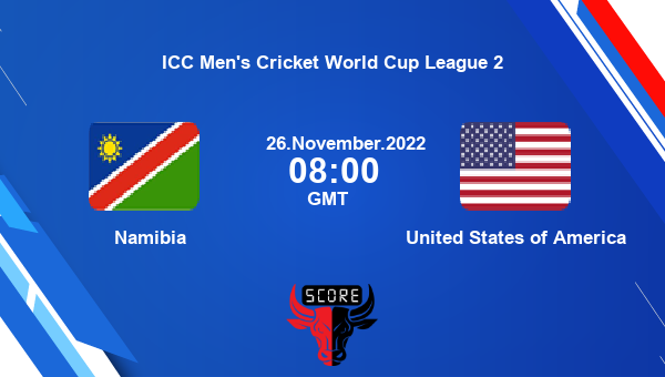 NAM vs USA live score, Namibia vs United States of America live Match 114 ODI, ICC Men’s Cricket World Cup League 2