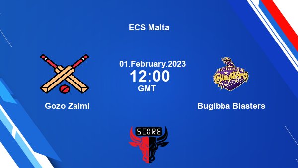 GZZ vs BB live score, Gozo Zalmi vs Bugibba Blasters live Match 11 T10, ECS Malta