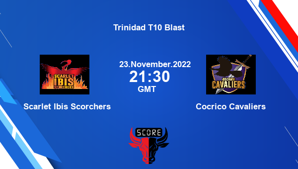 SLS vs CCL live score, Scarlet Ibis Scorchers vs Cocrico Cavaliers live Match 7 T10, Trinidad T10 Blast