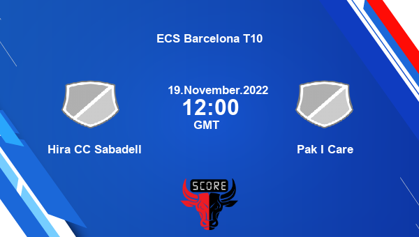 HIS vs PIC live score, Hira CC Sabadell vs Pak I Care live Match 47 T10, ECS Barcelona T10