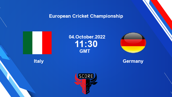 ITA vs GER live score, Italy vs Germany live Match 7 T10, European Cricket Championship