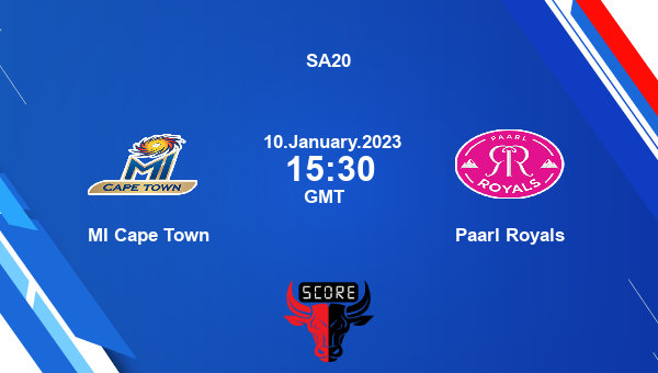 MICT vs PR live score, MI Cape Town vs Paarl Royals live 1st Match T20, SA20