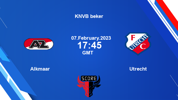 Alkmaar vs Utrecht live score, Head to Head, AZA vs FCU live, KNVB beker, TV channels, Prediction