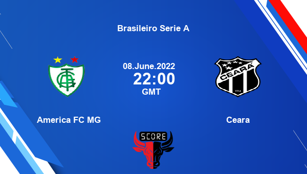 America FC MG vs Ceara live score, Head to Head, MIN vs CEA live, Brasileiro Serie A, TV channels, Prediction