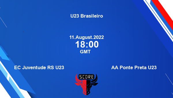 EC Juventude RS U23 vs AA Ponte Preta U23 live score, Head to Head, JUV vs PON live, U23 Brasileiro, TV channels, Prediction