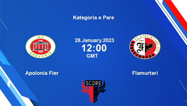 Apolonia Fier vs Flamurtari live score, Head to Head, APF vs FLV live, Kategoria e Pare, TV channels, Prediction