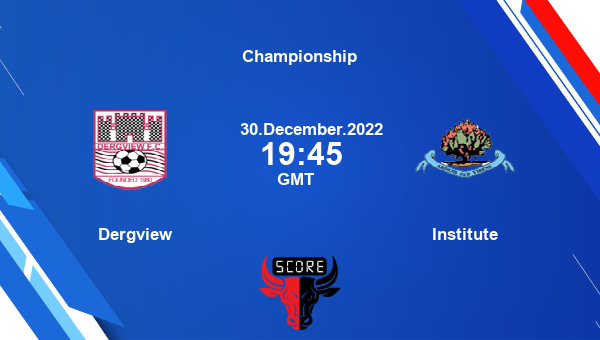 Dergview vs Institute live score, Head to Head, DER vs INS live, Championship, TV channels, Prediction