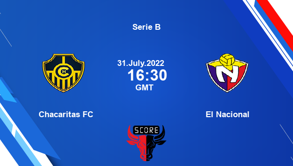 Chacaritas FC vs El Nacional live score, Head to Head, CHA vs ELN live, Serie B, TV channels, Prediction